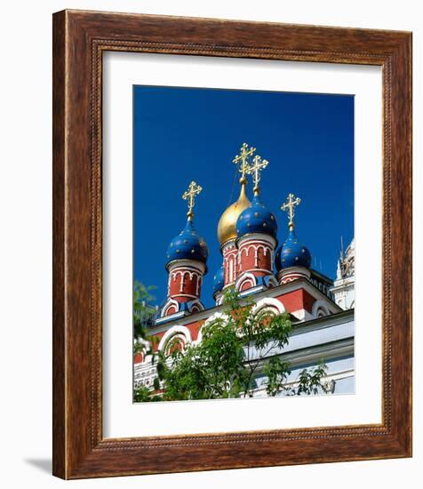 Onion towers, Moscow, Russia-null-Framed Art Print
