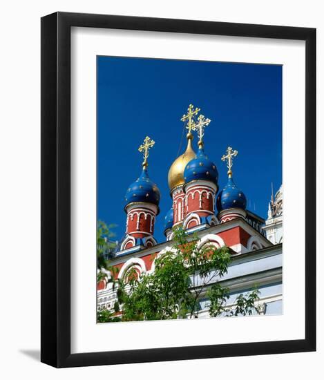 Onion towers, Moscow, Russia-null-Framed Art Print