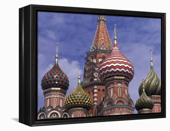 Onions of St. Basil's Cathedral, Red Square, Moscow, Russia-Bill Bachmann-Framed Premier Image Canvas