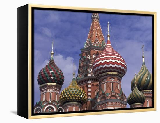 Onions of St. Basil's Cathedral, Red Square, Moscow, Russia-Bill Bachmann-Framed Premier Image Canvas