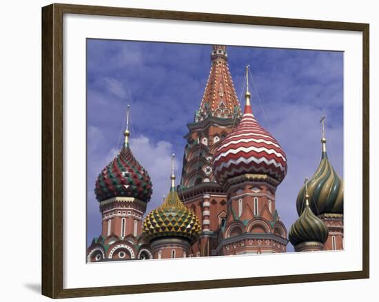 Onions of St. Basil's Cathedral, Red Square, Moscow, Russia-Bill Bachmann-Framed Photographic Print