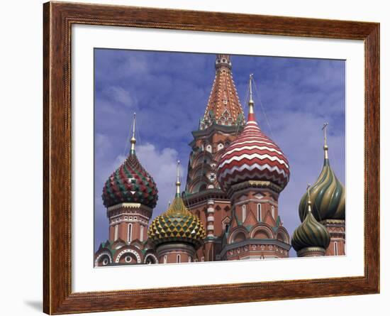 Onions of St. Basil's Cathedral, Red Square, Moscow, Russia-Bill Bachmann-Framed Photographic Print