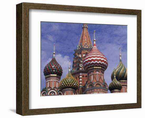 Onions of St. Basil's Cathedral, Red Square, Moscow, Russia-Bill Bachmann-Framed Photographic Print