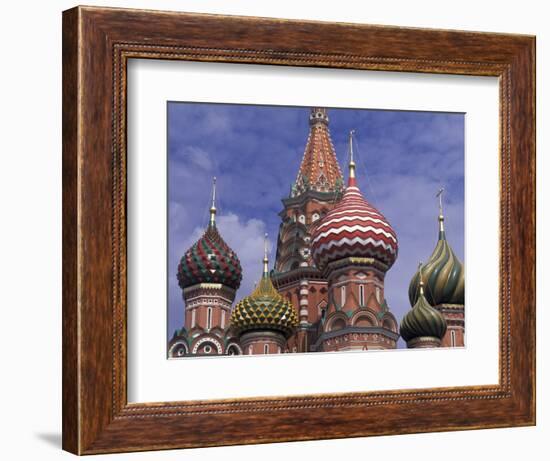 Onions of St. Basil's Cathedral, Red Square, Moscow, Russia-Bill Bachmann-Framed Photographic Print