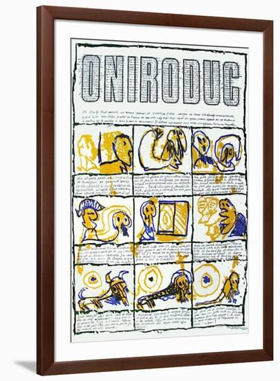 Oniroduc-Pierre Alechinsky-Framed Premium Edition