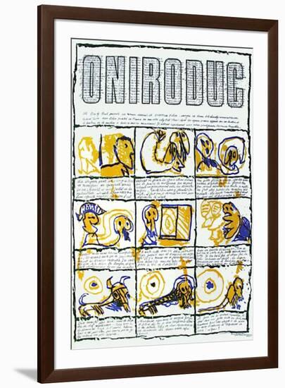 Oniroduc-Pierre Alechinsky-Framed Premium Edition