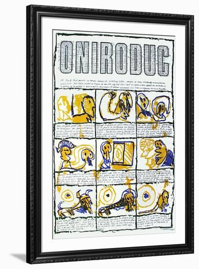 Oniroduc-Pierre Alechinsky-Framed Premium Edition