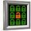 Online Web Security Concept Represented in 8-Bit Pixel-Art Padlock Icons-wongstock-Framed Art Print