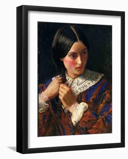 Only a Lock of Hair, C.1857-58-John Everett Millais-Framed Giclee Print