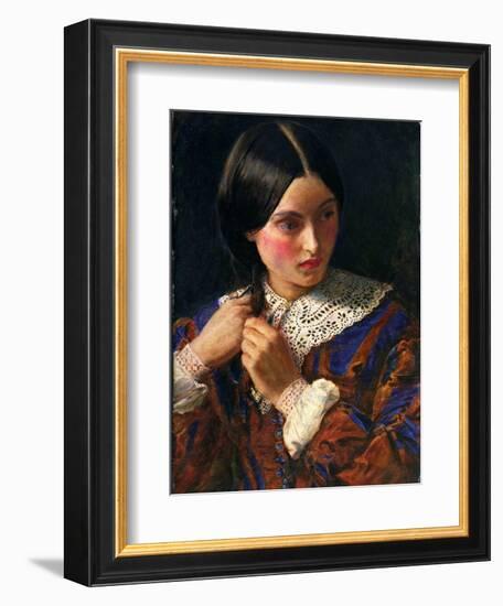 Only a Lock of Hair, C.1857-58-John Everett Millais-Framed Giclee Print