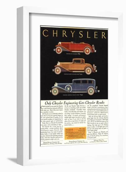 Only Chrysler Engineering…-null-Framed Art Print