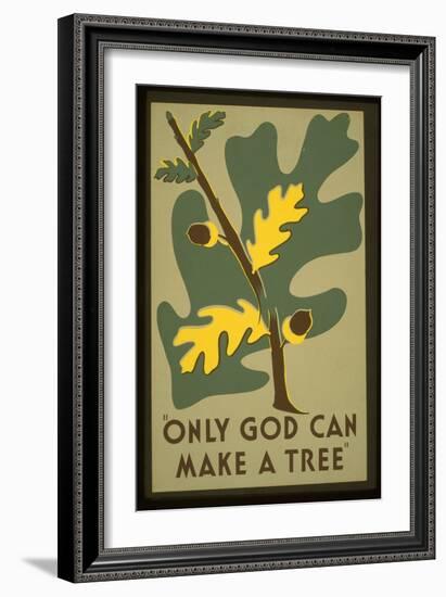 Only God-null-Framed Giclee Print