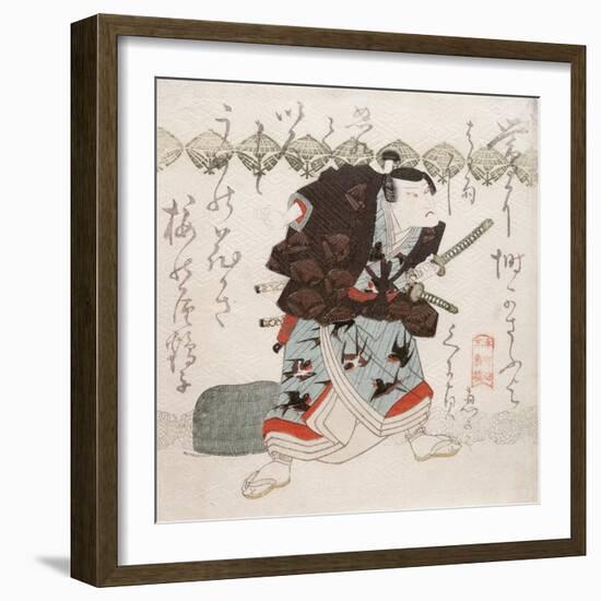 Onoe Kikugoro III as Nagoya Sanza in the Saya-Ate-Utagawa Kunisada-Framed Giclee Print