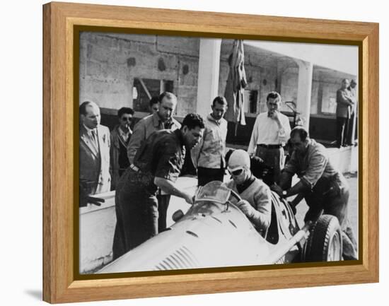 Onofre Marimon at the French Grand Prix, Reims, 1951-null-Framed Premier Image Canvas