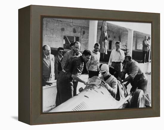 Onofre Marimon at the French Grand Prix, Reims, 1951-null-Framed Premier Image Canvas