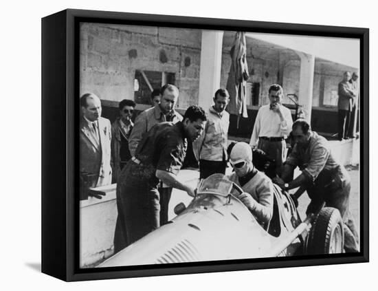 Onofre Marimon at the French Grand Prix, Reims, 1951-null-Framed Premier Image Canvas