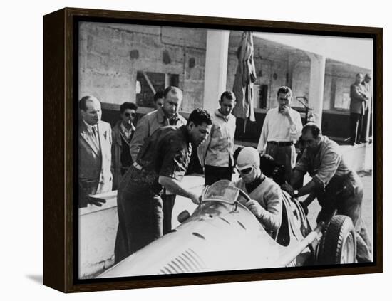 Onofre Marimon at the French Grand Prix, Reims, 1951-null-Framed Premier Image Canvas