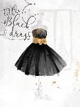 Little Black Gold Dress-OnRei-Art Print