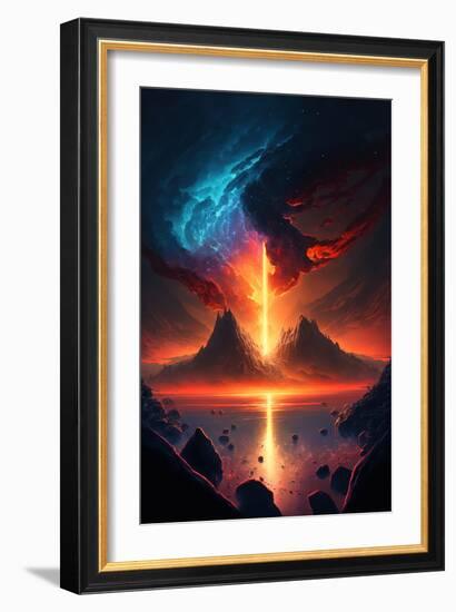 Onyx Abyss 11-null-Framed Art Print