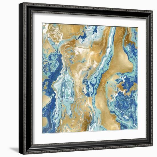 Onyx Aqua-Danielle Carson-Framed Art Print