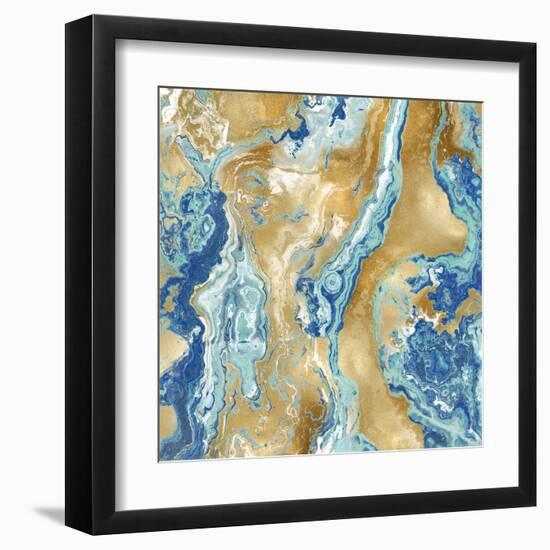 Onyx Aqua-Danielle Carson-Framed Art Print