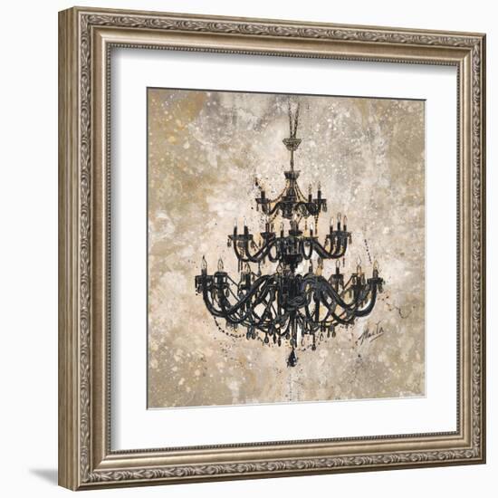 Onyx Chandelier-Marta Wiley-Framed Art Print