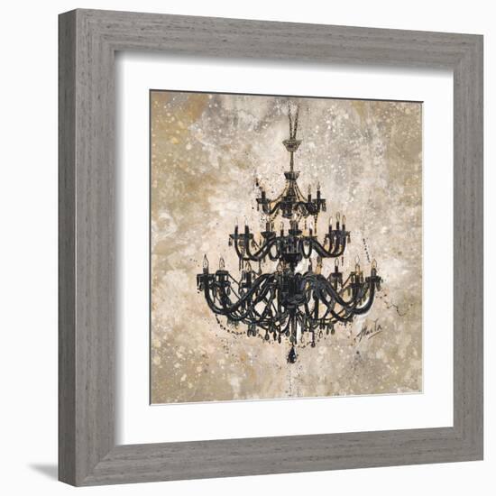 Onyx Chandelier-Marta Wiley-Framed Art Print