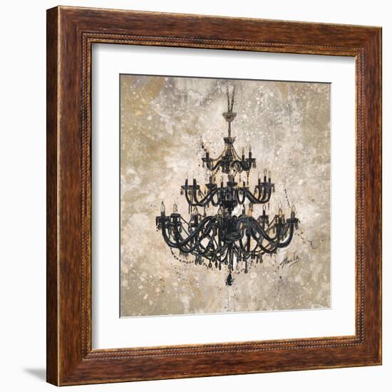 Onyx Chandelier-Marta Wiley-Framed Art Print