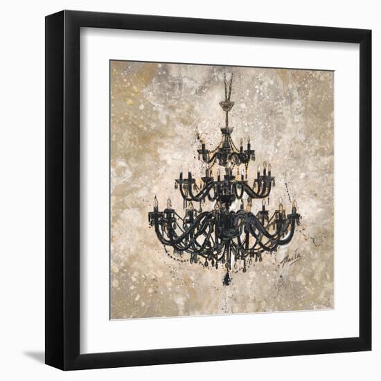 Onyx Chandelier-Marta Wiley-Framed Art Print