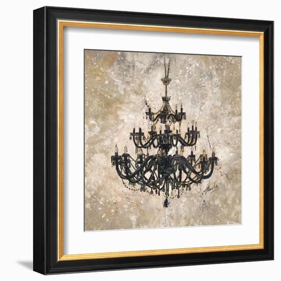 Onyx Chandelier-Marta Wiley-Framed Art Print