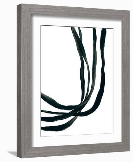 Onyx Ribbon I-June Vess-Framed Art Print