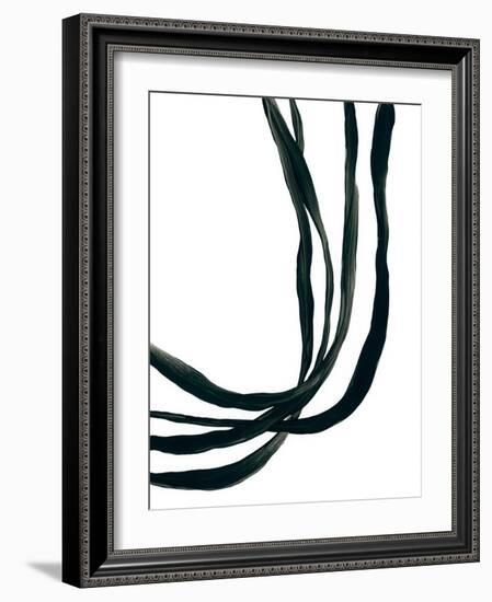 Onyx Ribbon I-June Vess-Framed Art Print