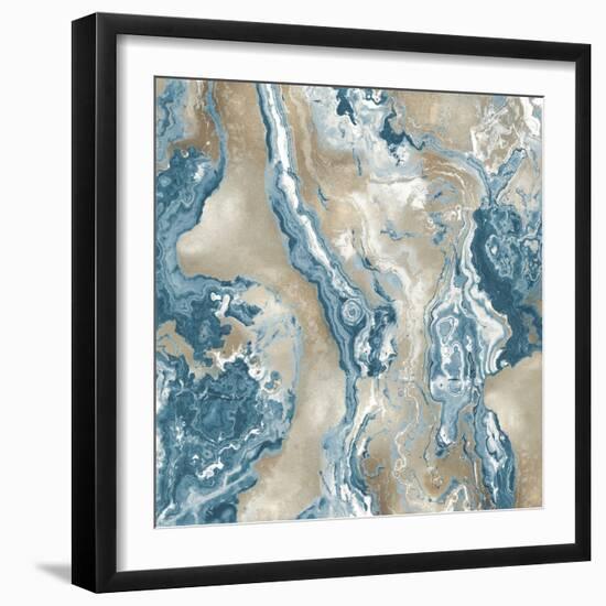 Onyx Teal-Danielle Carson-Framed Art Print