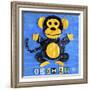 Oo Ah Ah the Monkey-Design Turnpike-Framed Giclee Print
