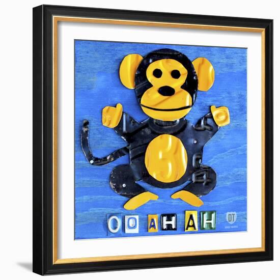 Oo Ah Ah the Monkey-Design Turnpike-Framed Giclee Print