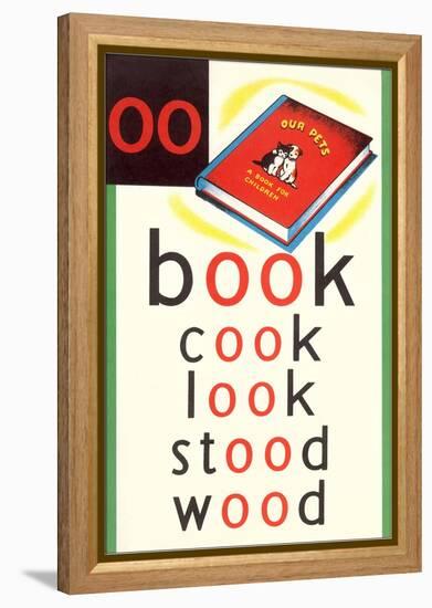 OO in Book-null-Framed Stretched Canvas