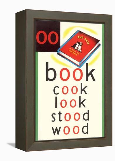 OO in Book-null-Framed Stretched Canvas