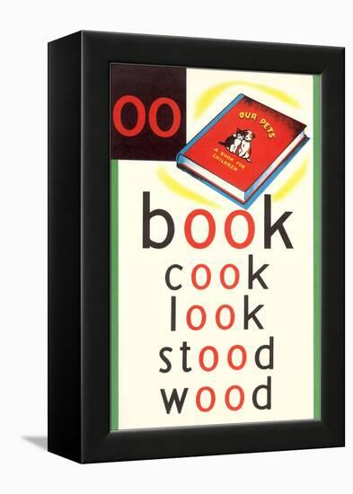 OO in Book-null-Framed Stretched Canvas