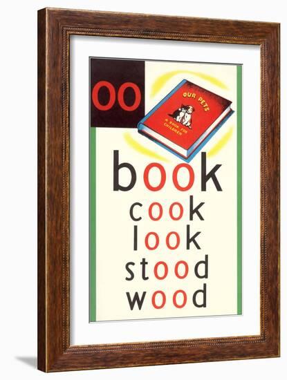 OO in Book-null-Framed Art Print