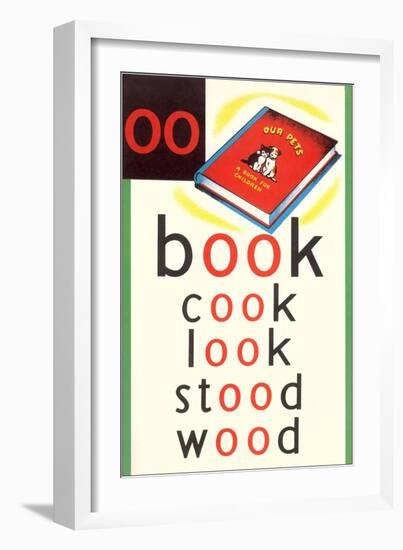 OO in Book-null-Framed Art Print