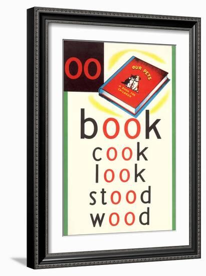 OO in Book-null-Framed Art Print