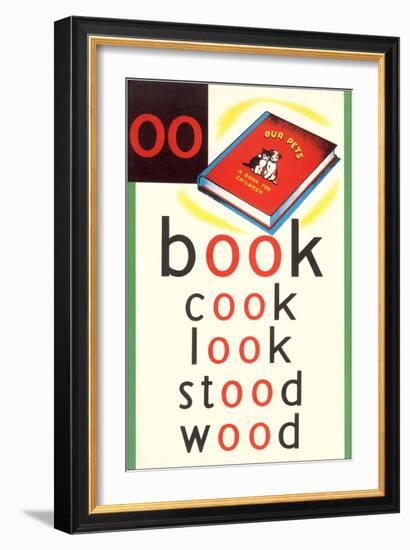 OO in Book-null-Framed Art Print