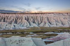 Scenic Sunset View of the South Dakota Badlands-oocoskun-Mounted Photographic Print