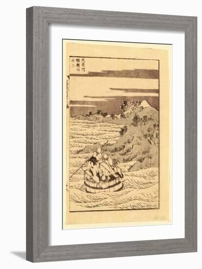 Ooigawa Okegoe No Fuji-Katsushika Hokusai-Framed Giclee Print