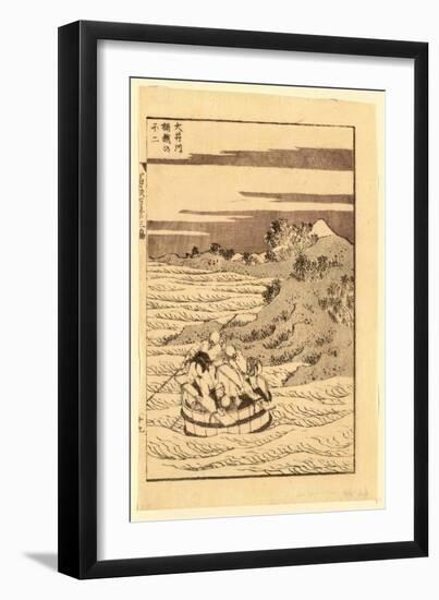 Ooigawa Okegoe No Fuji-Katsushika Hokusai-Framed Giclee Print