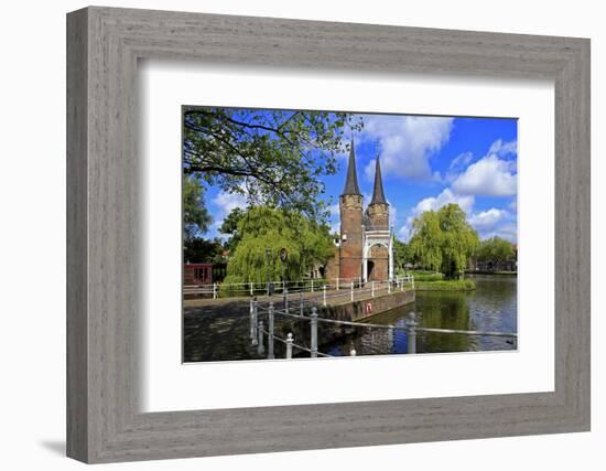 Oostpoort City Gate, Delft, South Holland, Netherlands, Europe-Hans-Peter Merten-Framed Photographic Print