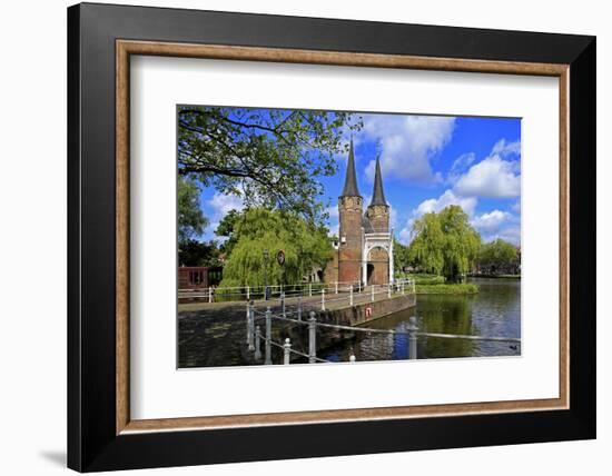 Oostpoort City Gate, Delft, South Holland, Netherlands, Europe-Hans-Peter Merten-Framed Photographic Print