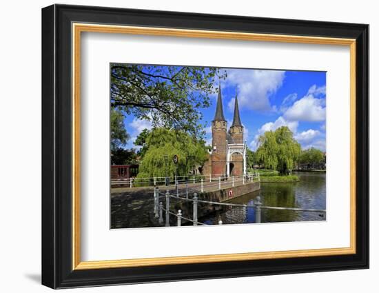 Oostpoort City Gate, Delft, South Holland, Netherlands, Europe-Hans-Peter Merten-Framed Photographic Print