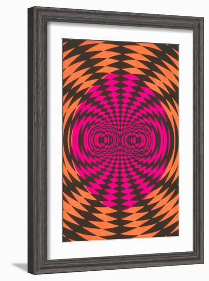 Op Art Psychedelic Pattern-null-Framed Art Print