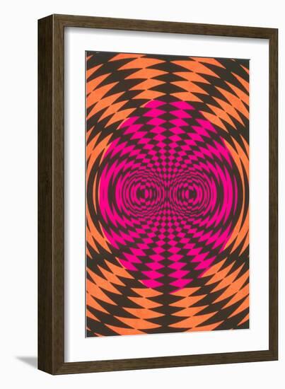 Op Art Psychedelic Pattern-null-Framed Art Print